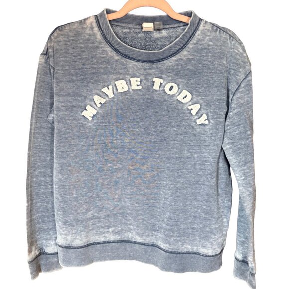 Tops - "Roxy “Maybe Today” acid wash sweatshirt blue size S